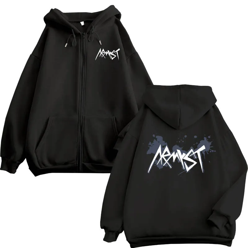 アイドル JUNGKOOK ARMYST ZIP-UP HOODY [BLACK] Jung Kook ARMYST Zip-Up Hoodie – BTS ARMY GIFT SHOP