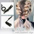 2Pcs/Set Hair Style Braider Magic French Twist Plait Wave Braid Clip Stick Bun Maker Centipede Shape Women Hair Styling Clip.