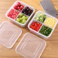 Fresh Keeping Box Refrigerator Onion Ginger Garlic Food Storage Plastic Transparent Drain Food Sealed Box. 