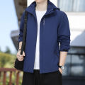 Shell Jacket Men's Coat Autumn 2023 New Korean Style Casual Hooded Outdoor Mountaineering Jacket Men's Jacket Fashion.