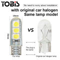 Super Bright Indicator Light Bulb LED for Motorcycle & Car T10 Socket W5W SMD5050 0.9W 6000K 72lm 12V 1 Pair. 