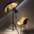Photo Studio Umbrella Set 33 ' 84 cm White Soft Light Umbrella + Dual-use Reflective Umbrella 4 Pieces Photography Accessories.