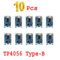 10 Pcs TP4056 Micro USB Battery Charger Module Circuit Board - -Use For 18650 Lithium Battery. 