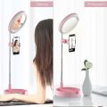 Premium Live Makeup Multipurpose Desk Lamp with Mirror Phone Holder. 