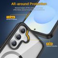 Back Cover Case for Samsung Galaxy A27 5G | Anti Yellow | Mag-Safe | Transparent & Black Mobile Phone Case Cover for Samsung Galaxy A 27 5G / A27 5+G | TPU Transparent & Black Back Cover.