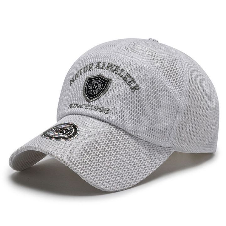 Embroidery Mesh Men Baseball Hat Fashion Accessories Breathable Snapback Fishing Trucker Caps