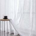 BILEEHOM Japan Style Solid Tulle Sheer Curtains For Living Room Curtain White Yarn Thicken Cotton And Linen Simple Tulle Curtain. 