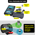 i8-B Mini Keyboard With Touchpad Mouse - Remote Fly Air Mouse for Android TV Box / Smart TV Box latest Newest Version.