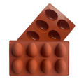 Dishwasher Safe Chocolate Mold Multiuse  Silicone Non-Stick Egg Silicone Mold 8-Cavity Food-Grade Easter Candy Mold for Home Baking Candy Decorating DIY Crafts Easter Celebration Gift Making. 