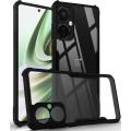 Back Cover for OnePlus Nord CE 3 Lite 5G (Transparent, Black).