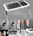 Laptop Table with Cooling Fan plastic folding table. 
