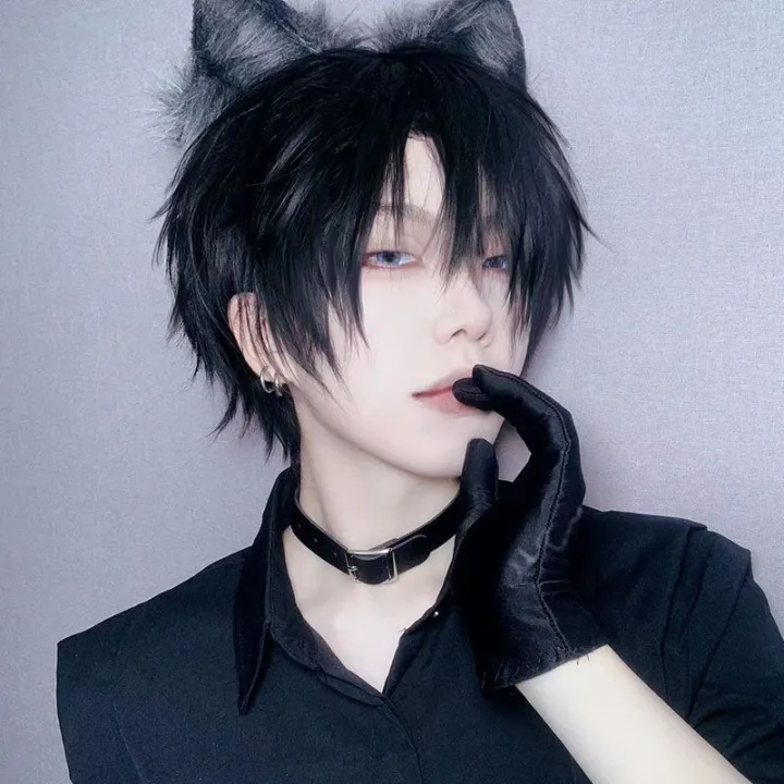 Japanese%20Mannequin%20Head%20Men's%20Short%20Hair%20Mannequin%20HeadcosFive-Piece%20Wutong%20ModeldkInternet%20Celebrity%20Korean%20Style%20Handsome%20Natural%20Full-Head%20Wig%20-%20Image%207