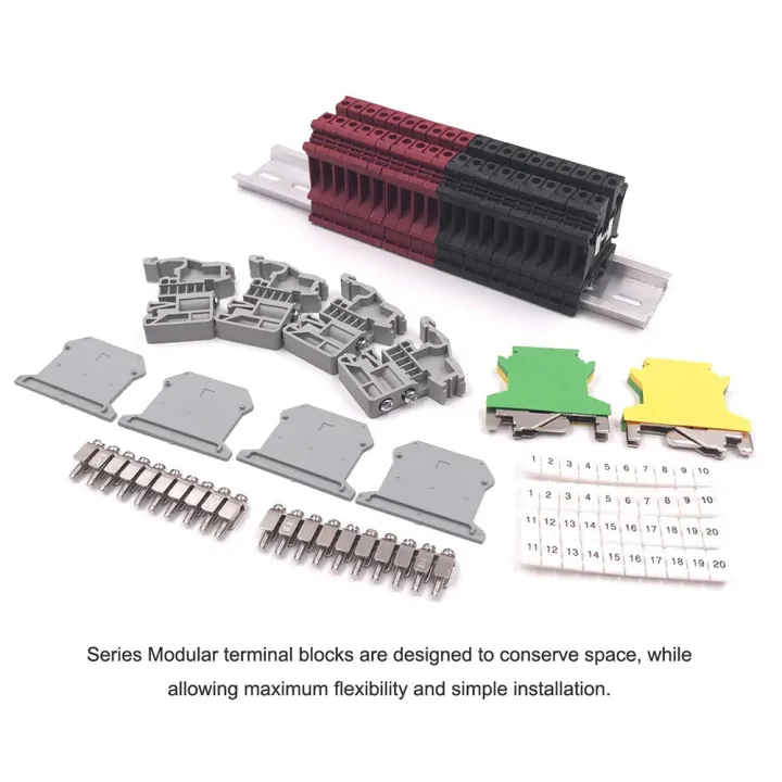 Durable%20DIN%20Rail%20Terminal%20Blocks%20Kit%20Terminal+Ground%20Blocks+Aluminum%20Rail+End%20Brackets+End%20Covers+Jumpers%20Kits%20-%20Image%204