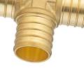 Tee Fittings Water Line Splitter Quick Connect Adapter Compression Tee Fittings Brass Pex. 