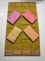 cotton sharee for middle age woman multicolor.