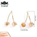 Carat Long Crry Ear gs Crry Shape Dangle Ear gs for Women Lightweight Alloy Ear Jewelry for Prom Cocktail Party Long Hang Ear gs for Women Crry Ear gs. 