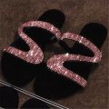 Women Sandals， Summer Beach Shallow Mouth Rhinestones Ladies Fashion Show Comfortable Light Shoes Sandalias Femininas. 
