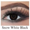 Bella Black Snow white contact lens with kit box B60. 