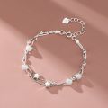 925 sterling silver Beautiful stars Bracelets for women korean fashion designer party Wedding Jewelry Holiday gifts. 