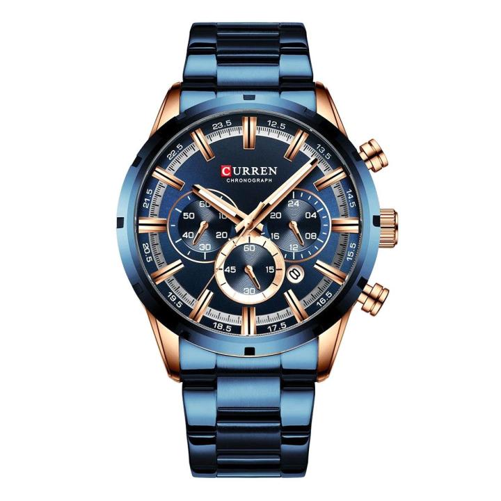 CURREN%208355%20Royal%20Blue%20Stainless%20Steel%20Chronograph%20Watch%20For%20Men%20-%20RoseGold%20&%20Royal%20Blue%20-%20Image%203
