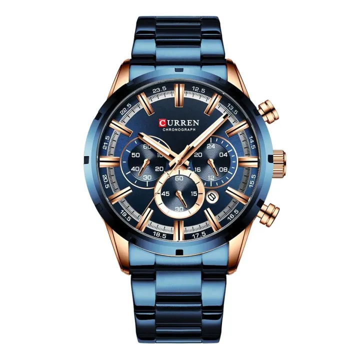 CURREN%208355%20Royal%20Blue%20Stainless%20Steel%20Chronograph%20Watch%20For%20Men%20-%20RoseGold%20&%20Royal%20Blue%20-%20Image%203