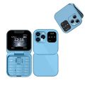 i16 Pro Flip Phone FM Radio Magic Voice Blue.
