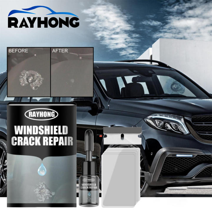 2-Pack Windshield Repair Kit - Nano Resin Fix For Chips, Cracks, Bullseye & Star Breaks - Quick DIY Auto Glass Solution