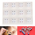 12 Pairs Medical Earrings Piercing Tool Ear Stud Surgical Steel Earrings Jewelry. 