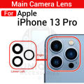 Camera Main Glass Lens for Apple iPhone 13 13 Mini 13 Pro 13 Pro Max Replacement Part (Not Tempered Camera Glass Protector). 