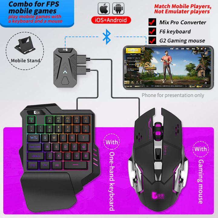 Mix Por/Lite PUBG Gaming Keyboard Mouse Combo Mobile Keyboard And Mouse Converter Mobile Game For PS4 PS5 Xbox Nintendo Switch