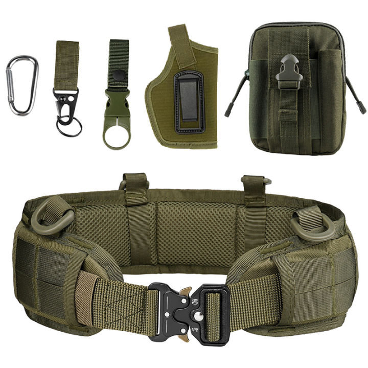 Military Tactical Adjustable Belt Outdoor Work Men Molle Battle
