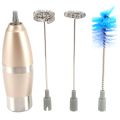 Milk Frother Handheld Whisk-Battery Operated Foam Maker Frother Gold.
