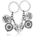 BBF Best Friends keychains Friendship Love Gift Keyrings for Women (2pcs).