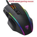 VicTsing PC306 USB wired RGB Gaming Mouse 16000 DPI 20 ons programmable game Optical mice backlight  PC Mouse computer. 