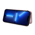 lthmy for Sharp Aquos R5G Carbon Fiber Magnetic Closure with Card Slot Flip Case Cover. 