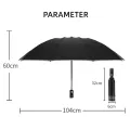 For Audi Quattro A7 TT RS5 RS6 RS7 S7 S8 QS5 Automatic Umbrella with Led Light Umbrella 10 Ribs 3-folding Inverted Umbrella. 