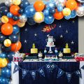 Outer Space Astronaut Rocket Galaxy Theme Balloons Baby Boy Birthday Party Decorations Number 1 2 3 4 5 6 7 8 9 Years Old. 