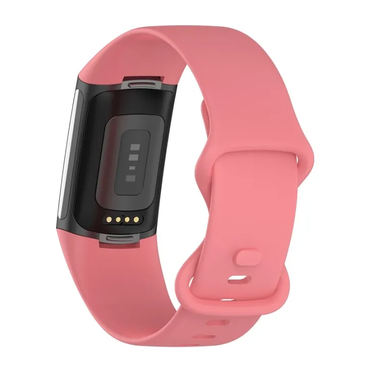 For%20Fitbit%20Charge%206%20Solid%20Color%20Butterfly%20Buckle%20Silicone%20Watch%20Band%20L%20Size%20-%20Image%202