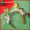 Christmas Hair Band Glowing Crutch Headband Xmas Tree Snowflake Hair Band Deer Horn Light Flashing Headwear Merry Christmas Gift. 