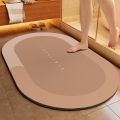 Soft diatom mud absorbent mat bathroom floor mat autumn and winter toilet door anti-slip quick-drying foot mat door mat toilet carpet. 
