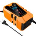 Car mounted battery charger 12V 6A intelligent digital display for cars trucks motorcycles. 