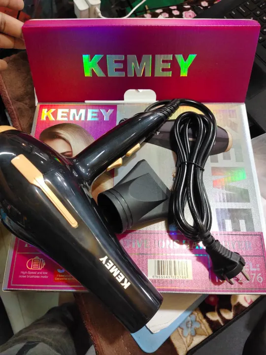 Kemey-KM-2376/2378%20-%201000W%20(%202%20in%201%20)%20Powerful-Professional-Heavy-Duty-Hair-Dryer---%20Black%20-%20Image%207