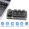 USB Custom Keyboard Macro 3/6 Key 1 Knob Programming RGB Bluetooth Gaming Photoshop Hotswap Mini Mechanical BT Keyboard.
