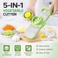 5 In 1 Vegetable Cutter Kitchen Items Cutting Tools Vegetables and Fruits..