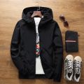 Jacket Men's Windbreaker 10 Color Spring Summer Fashion Zipper Thin Jacket Men Casual Hooded Jacket Male 6XL 7XL. 