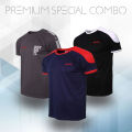 AMR Brand 3 Pcs Combo T-Shirt Mesh Fabric Soft And Comfortable T-Shirt For Men. 