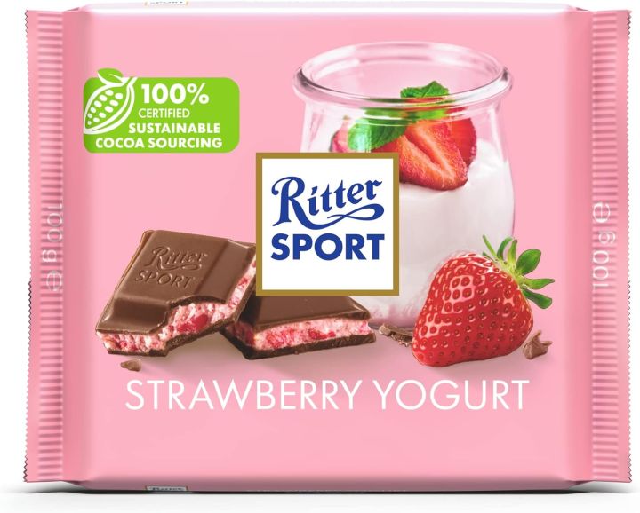 Ritter Sport Strawberry Yogurt Chocolate,100g