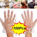 One Time Hand Gloves Poly 100 Pcs. 