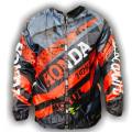 Honda Branded  Dust Coat or Windbreaker For Biker. Orange. 