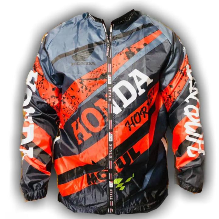Honda%20Branded%20%20Dust%20Coat%20or%20Windbreaker%20For%20Biker.%20Orange%20-%20Image%202